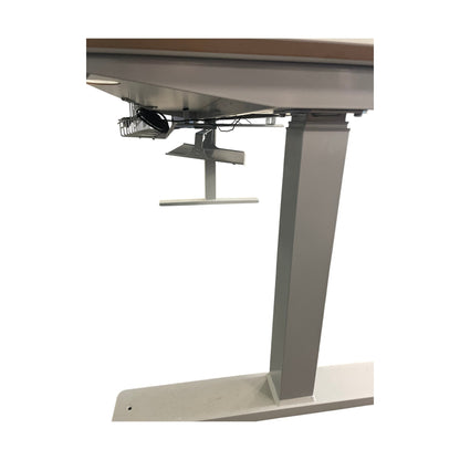 Elektrisk hev/senk skrivebord fra Kinnarps, hvit, 180x80 cm