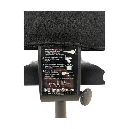 Q-lite kontorstol fra UllmanStolen m/nakkepute