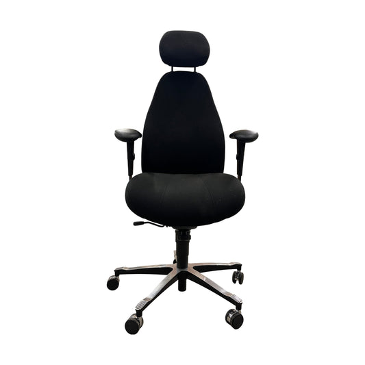 Malmstolen 4000 i sort med kromunderstell