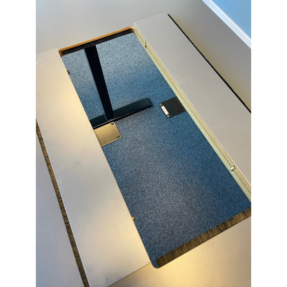 Møteromsbord i mørk grå fra Aarsland, 320x80 cm