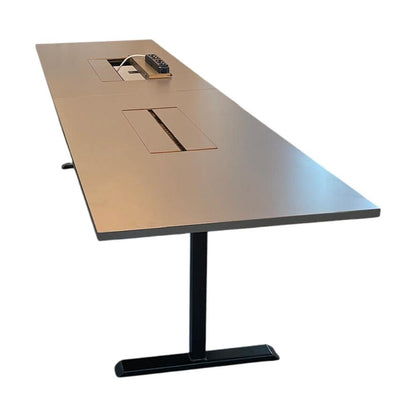 Møteromsbord i mørk grå fra Aarsland, 320x80 cm