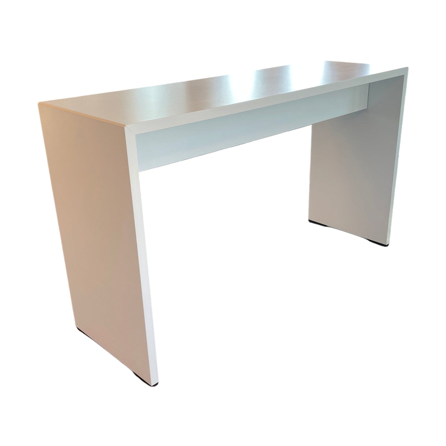 Barbord med sidevanger, hvitt