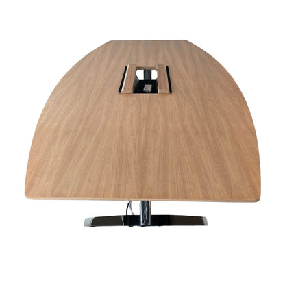 Båtformet møtebord i oljet eik fra Horreds, 220x120 cm