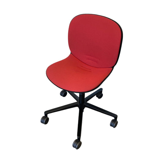 RBM Noor 6070SB møteromsstol, rød, høydejusterbar