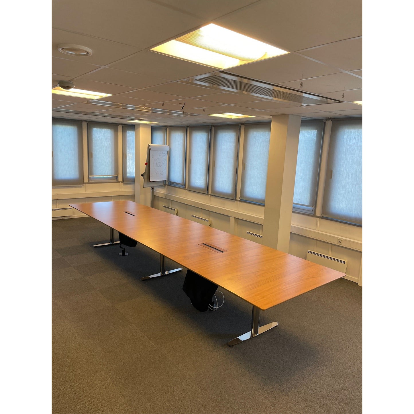 Konferansebord i oljet eik fra Horreds, 480x120 cm