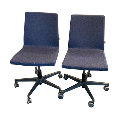 Møtestol fra Topstar, ullstoff, med hjul