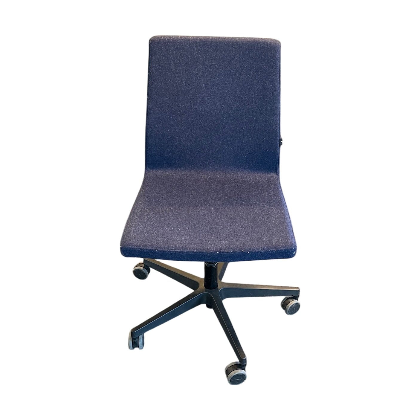 Møtestol fra Topstar, ullstoff, med hjul