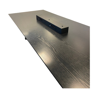 Konferansebord i sortbeiset eik Horreds VX-serie, 280x120 cm