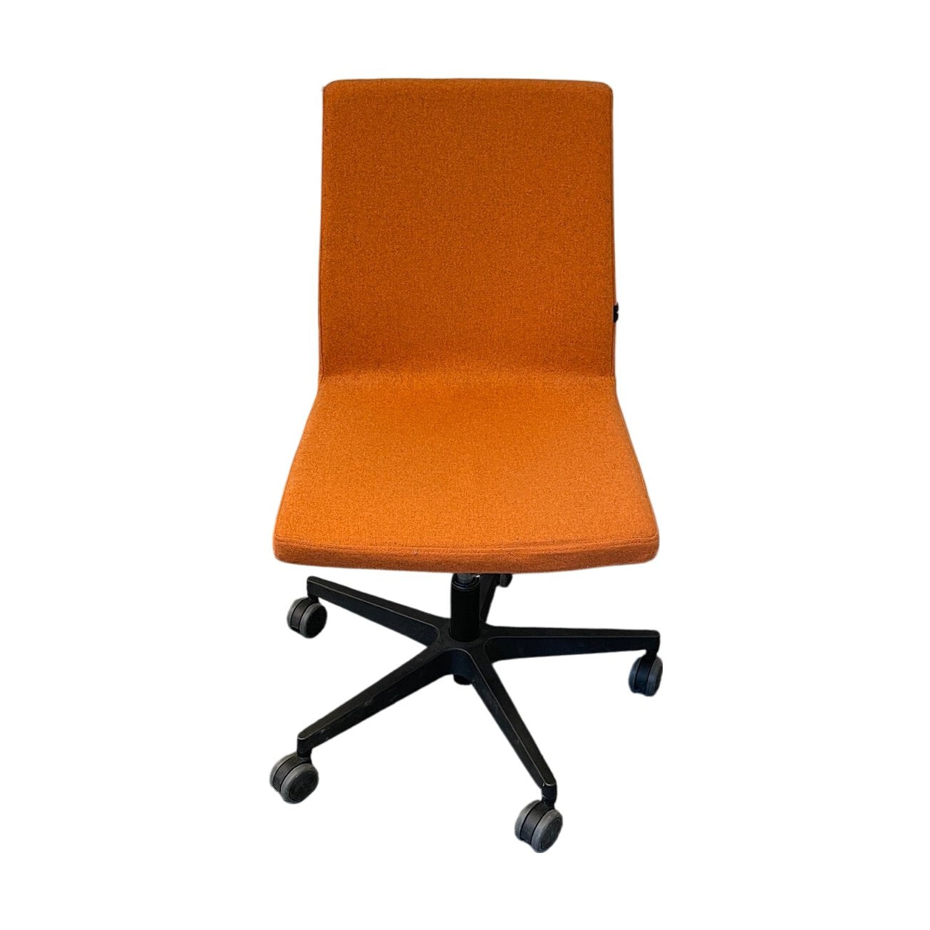 Møtestol fra Topstar, oransje, hjul