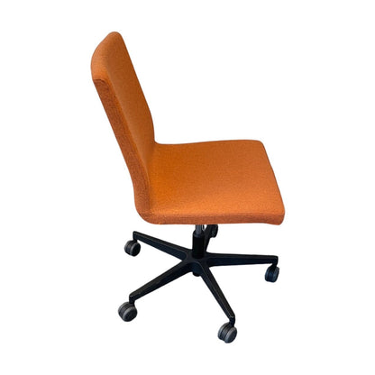 Møtestol fra Topstar, oransje, hjul