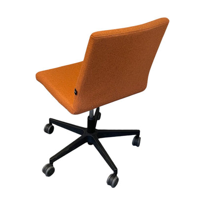 Møtestol fra Topstar, oransje, hjul