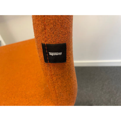 Møtestol fra Topstar, oransje, hjul