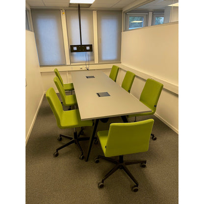 Møtebord fra Aarsland, grå laminat, 300x90 cm