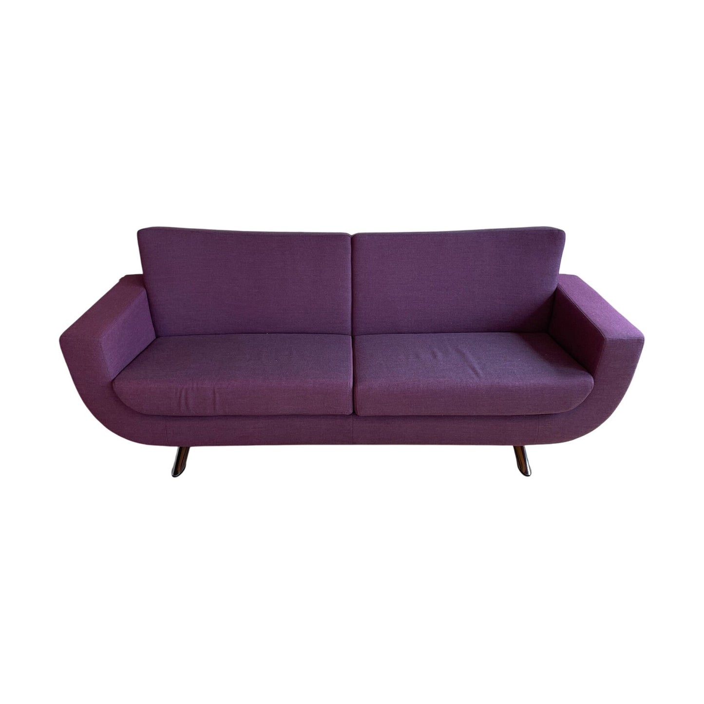 Happy 3-seter sofa, ullstoff, dyp lilla