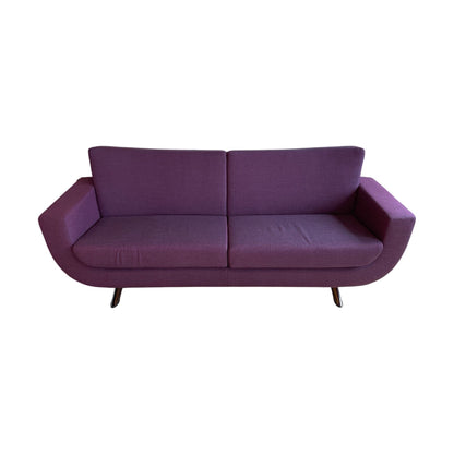 Happy 3-seter sofa, ullstoff, dyp lilla