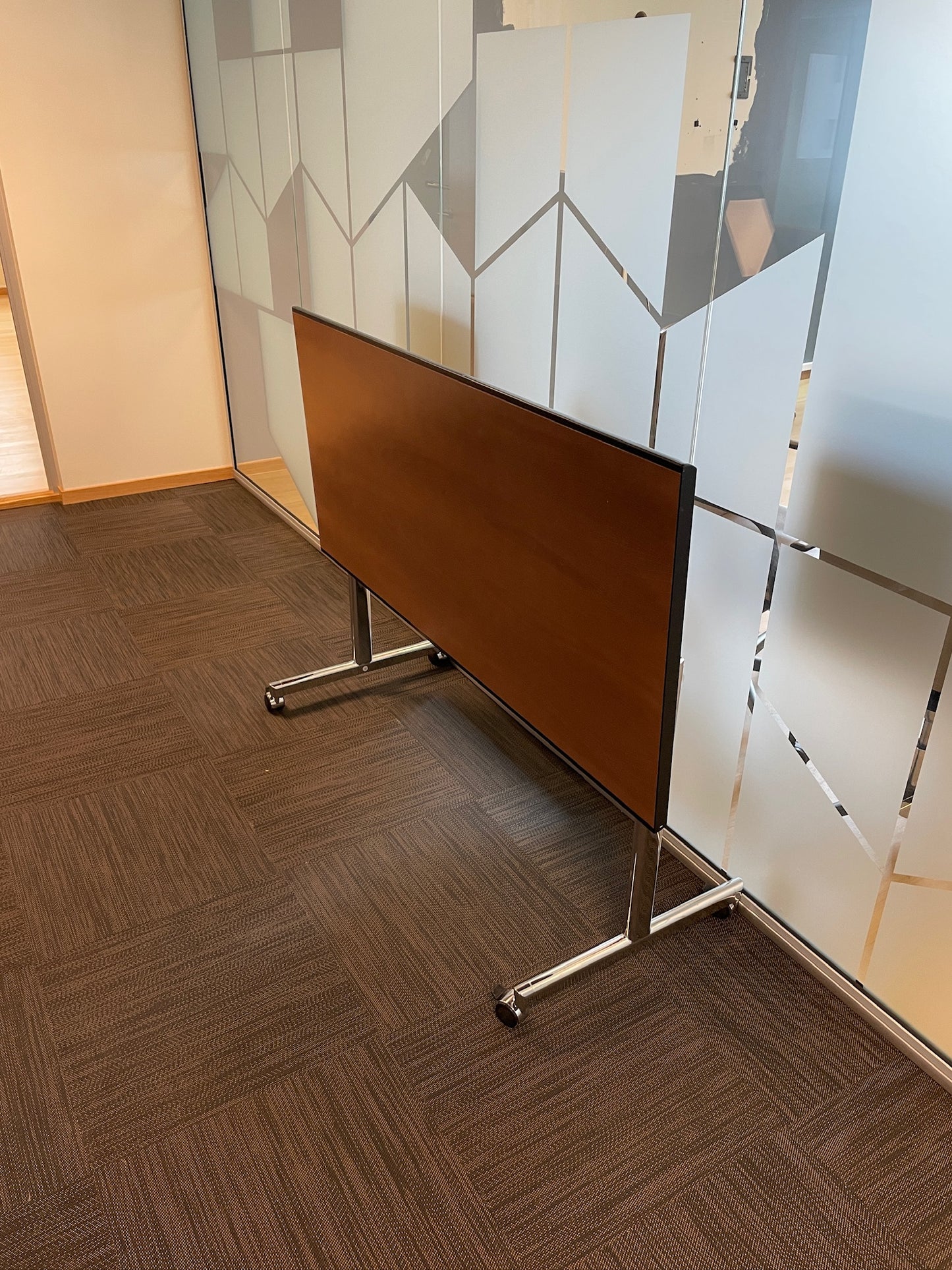 Brunner klappbord Torino, brun laminat, 160x80 cm