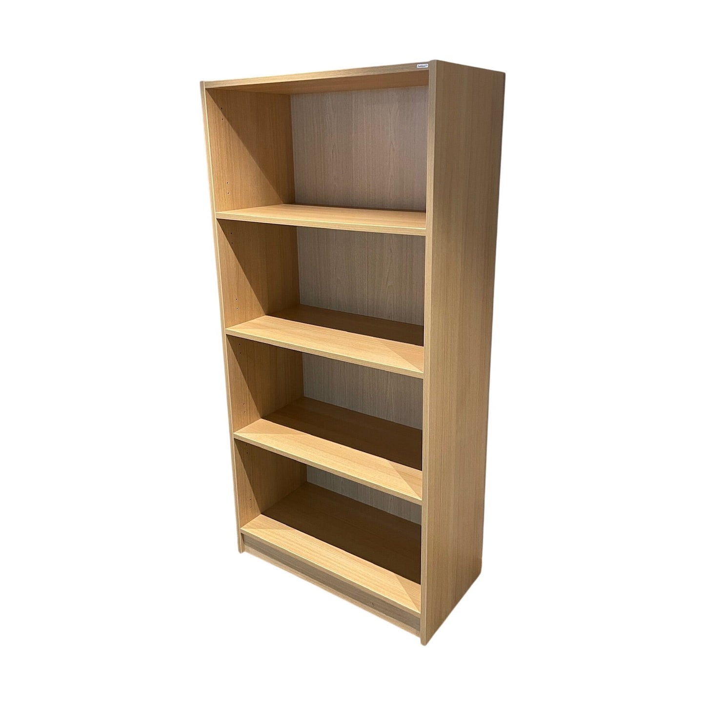 Bokhylle i eik fra Aarsland, 80x40x165 cm, beige