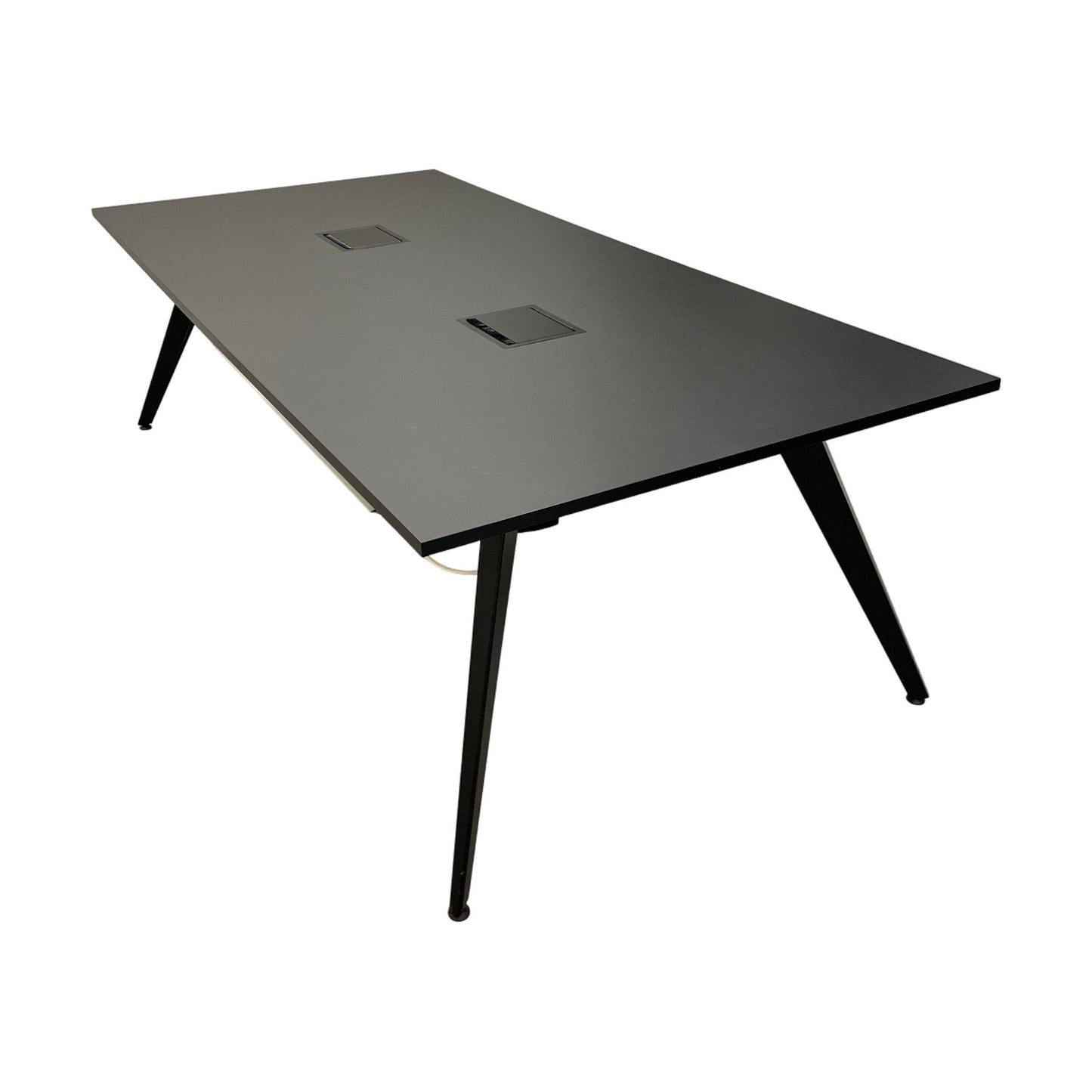 Sort møtebord fra Fora Form 240x120 cm