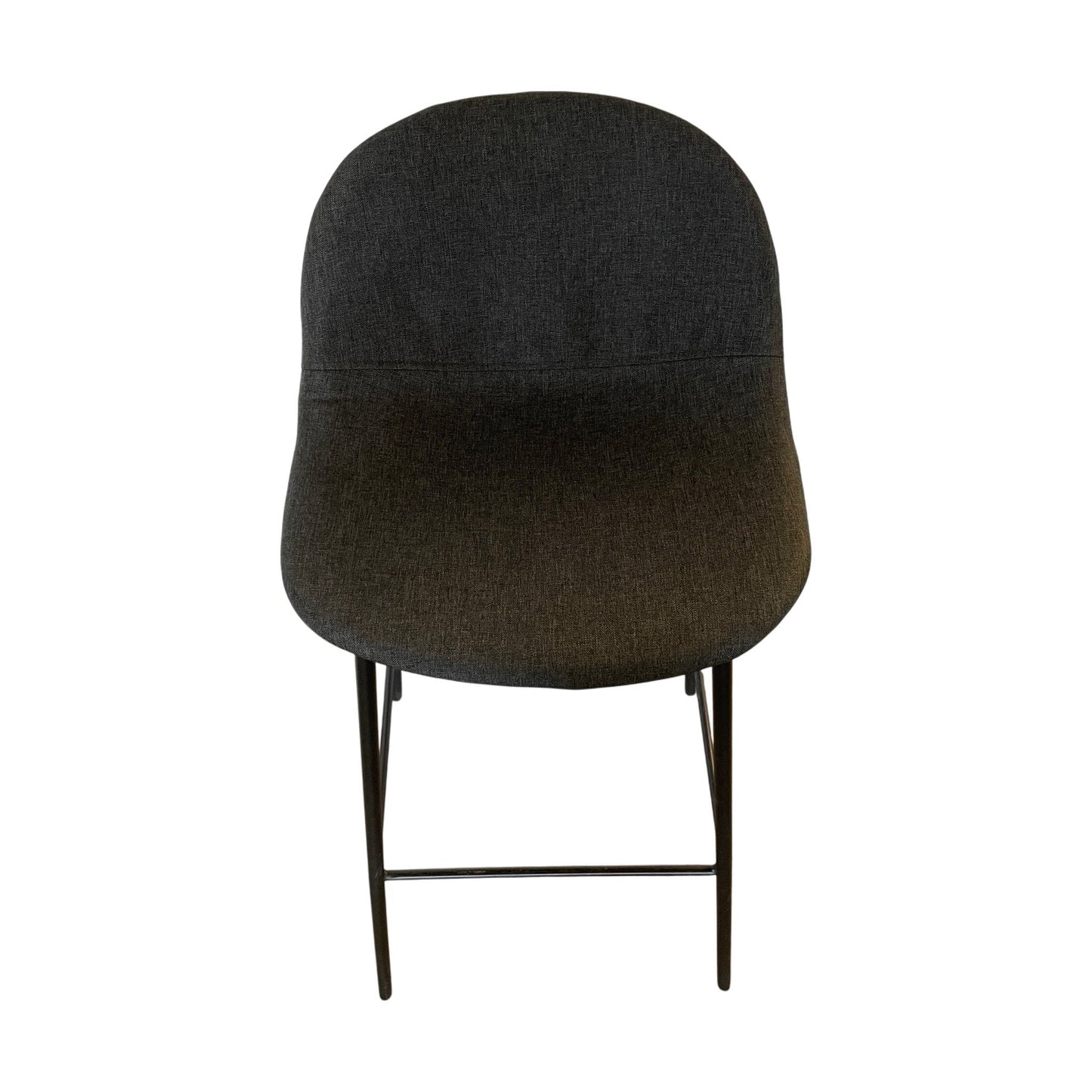 Isenvad barstoler i mørk grått tekstil fra JYSK, 35x40 cm, 94 cm høy
