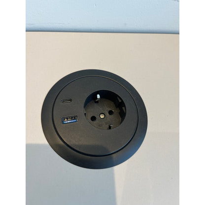 Arbeidspult for 4 pers fra Norengros, desktop linoleum, 470x70 cm