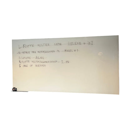 Whiteboard, 200x100cm, Hvit