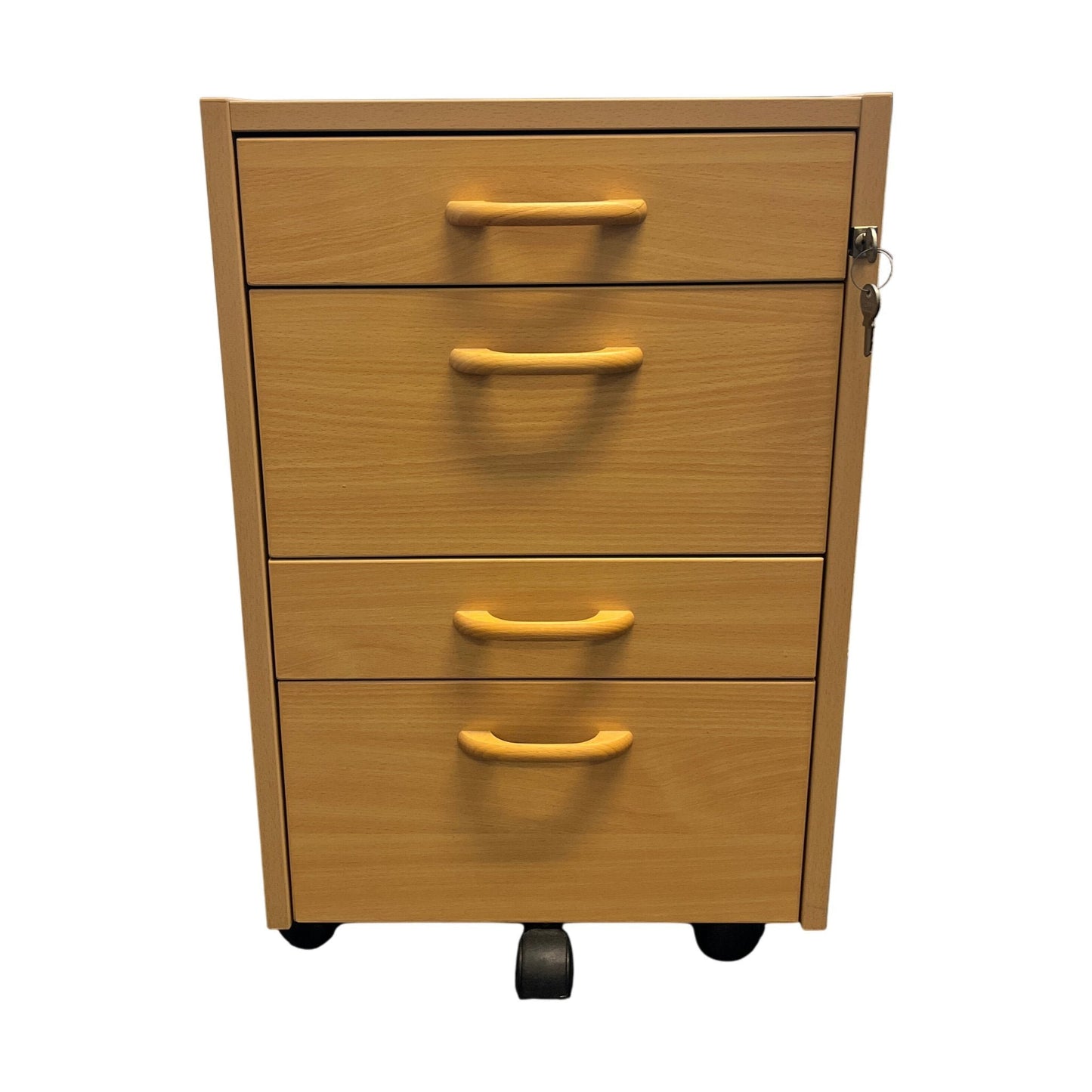 Skuffeseksjon på hjul, trefarget