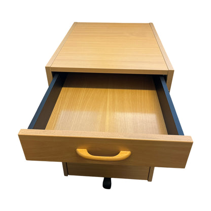 Skuffeseksjon på hjul, trefarget