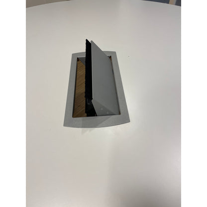 Rundt møtebord fra EFG, lys grå, 160x160 cm