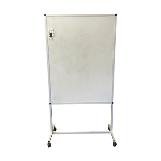 Whiteboard med grå bakside i ull, 95x48x180 cm fra Lintex