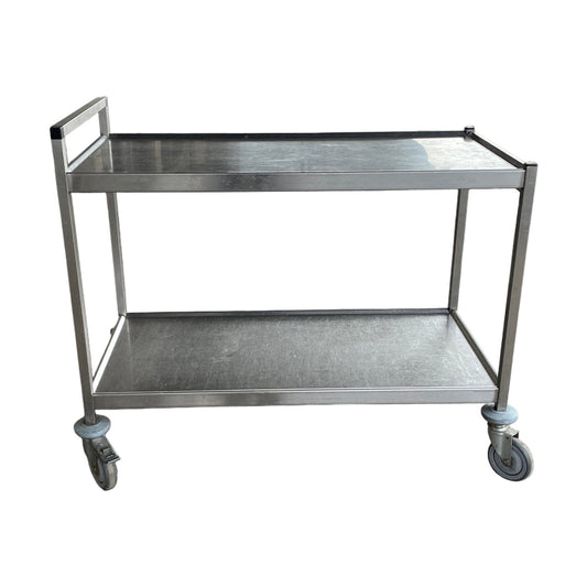 Serveringstralle til storkjøkken med 1 håndtak, 55x166x92 cm