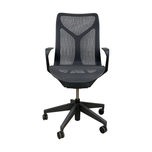 Cosm kontorstol fra Herman Miller, Graphite, Medium Back