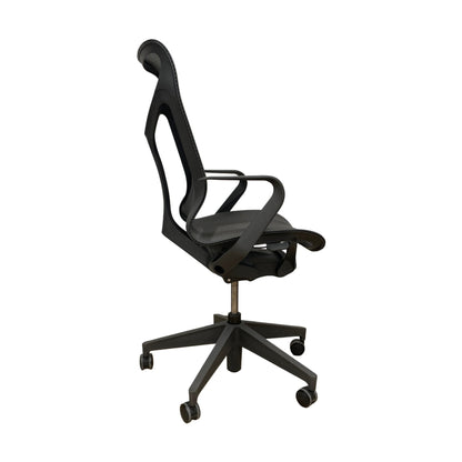 Cosm kontorstol fra Herman Miller, Graphite, Medium Back