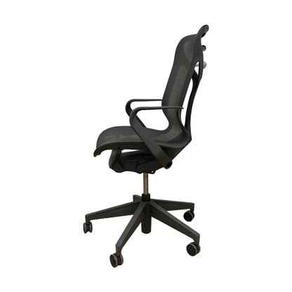 Cosm kontorstol fra Herman Miller, Graphite, Medium Back