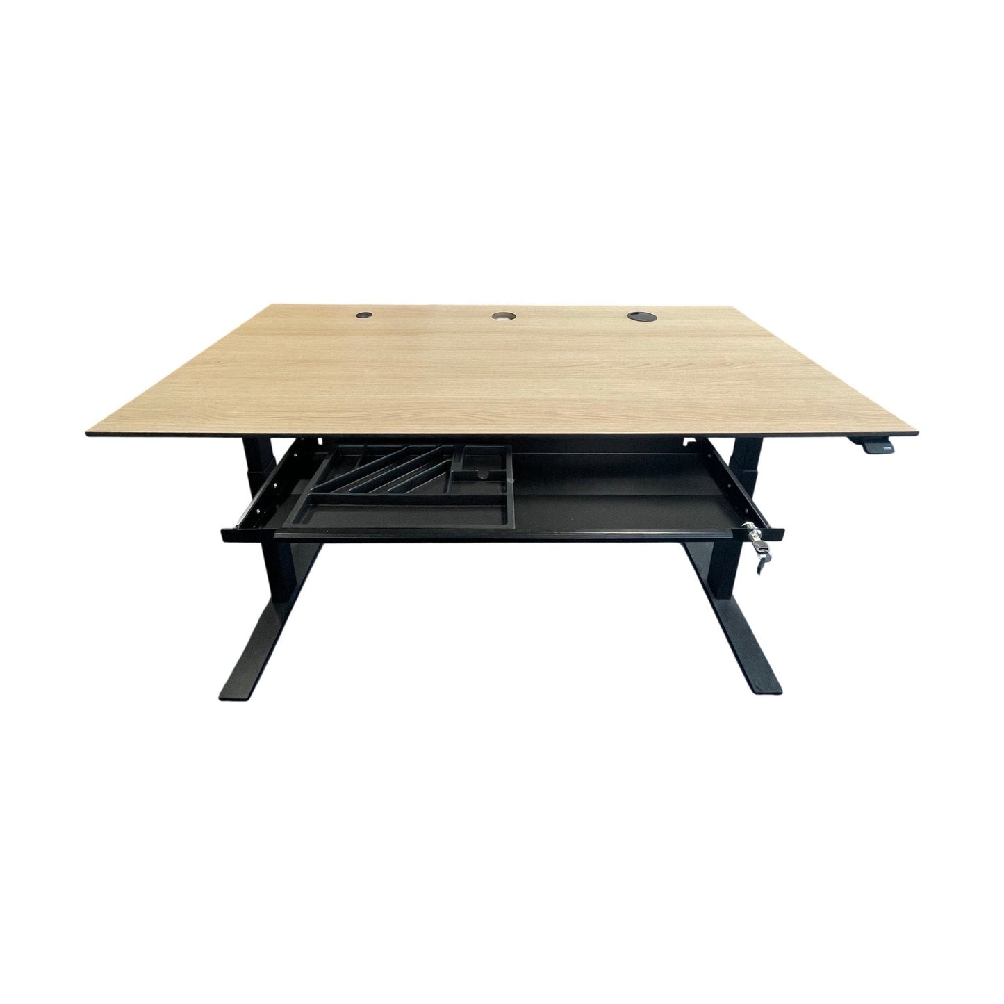 Cube design elektrisk hev/senk skrivebord, 160x80 cm