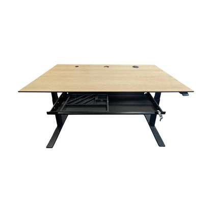 Cube design elektrisk hev/senk skrivebord, 160x80 cm