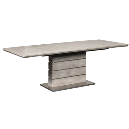 Porto spisebord fra A-Møbler, 160/220x90 cm, betonglook grå