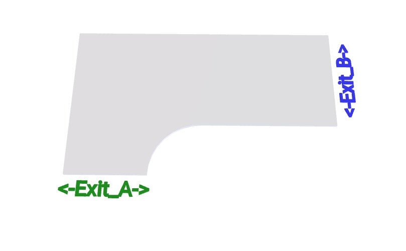 Kombiplate venstre, hvit