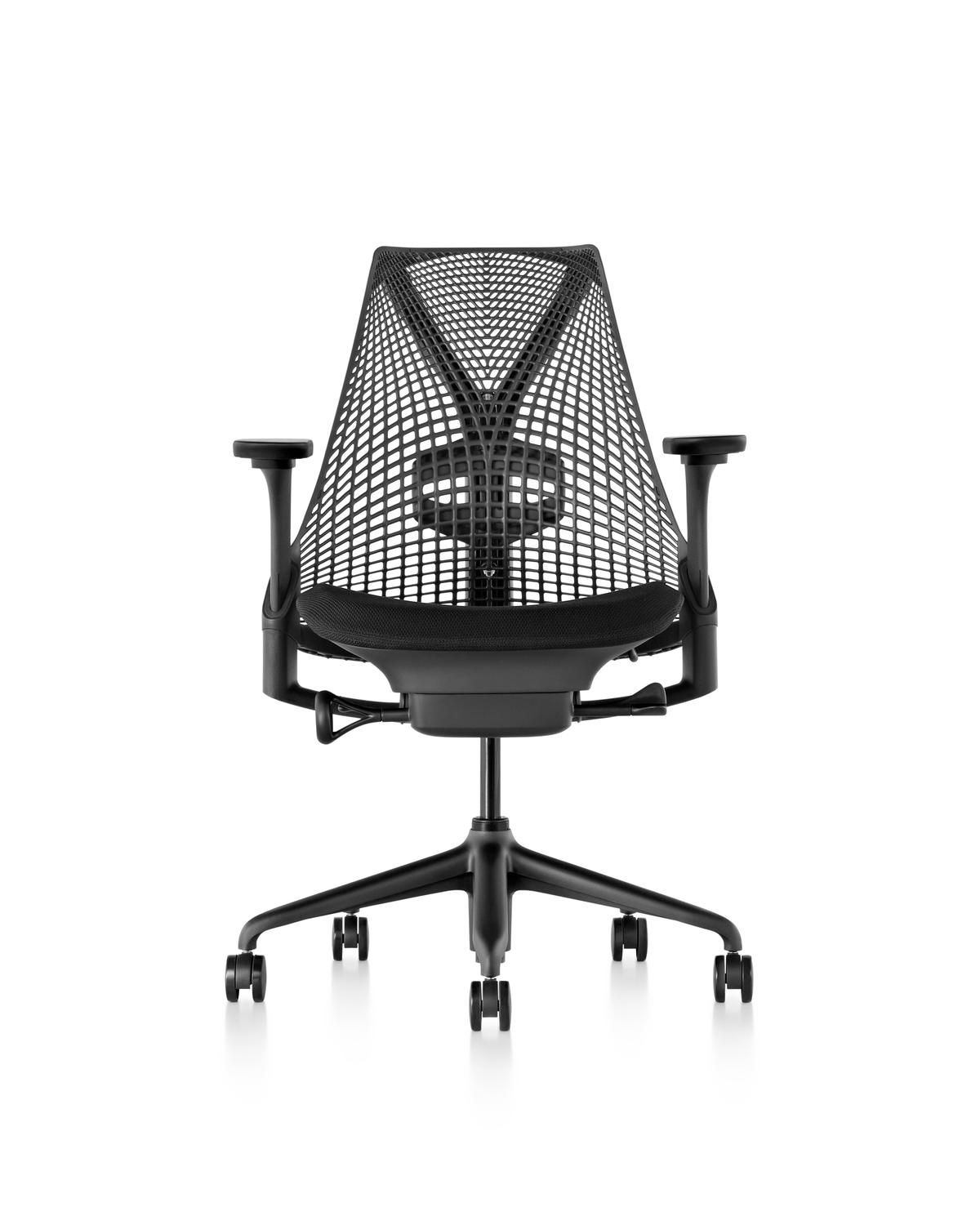 Sayl kontorstol fra Herman Miller, sort tekstil