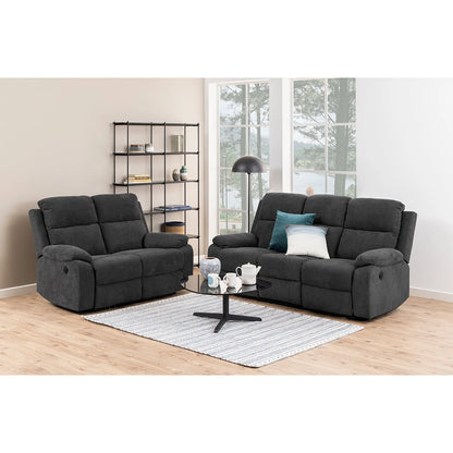 Mora 3-seter sofa, sort hud/PVC