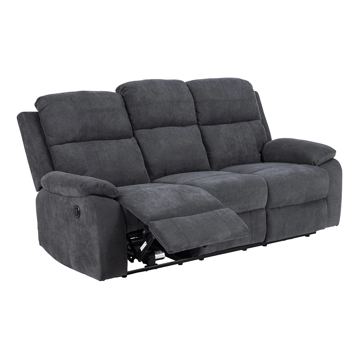 Mora 3-seter sofa, sort hud/PVC
