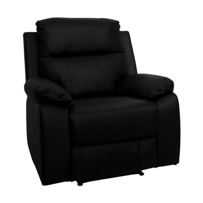 Mora  elektrisk reclinerstol, sort hud og PVC