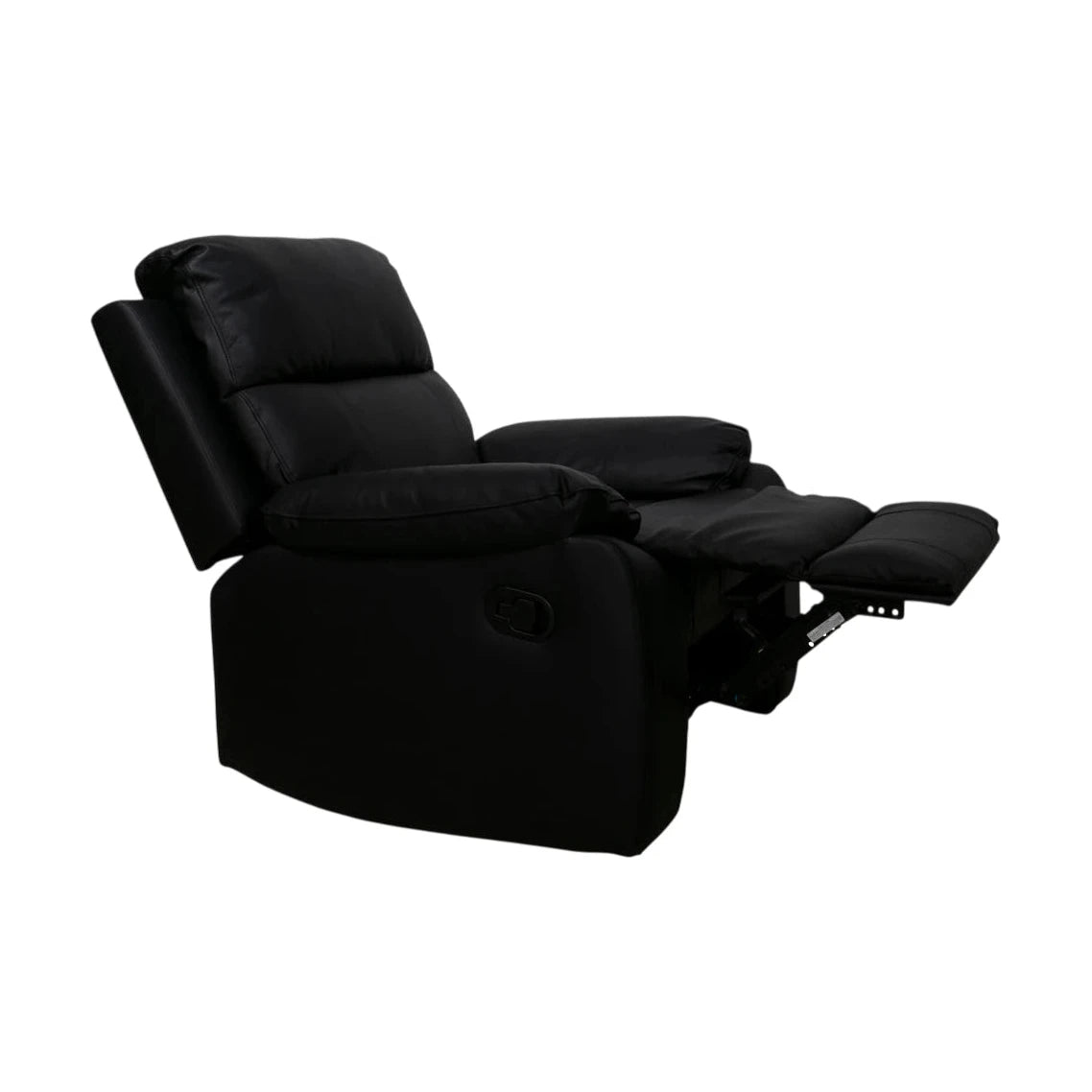 Mora  reclinerstol, sort hud og PVC