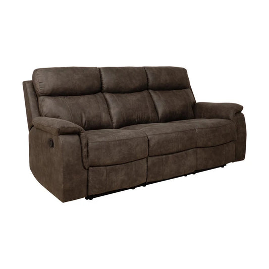 Mayfield 3-seter sofa i microfiber med recliner-funksjon