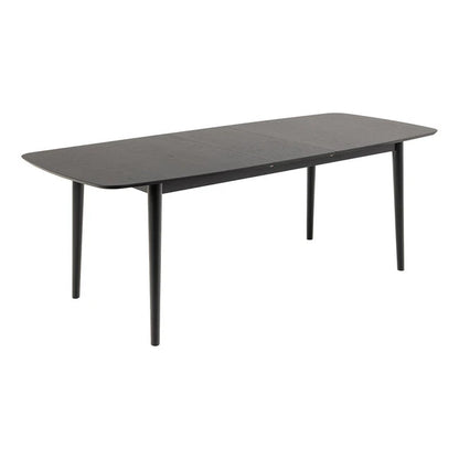 Montreux spisebord fra A-Møbler, 180/219x90 cm, lakkert eikefiner