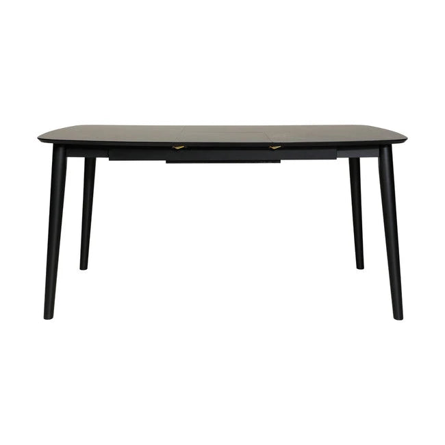 Sort Monty Spisebord med butterfly-uttrekk
