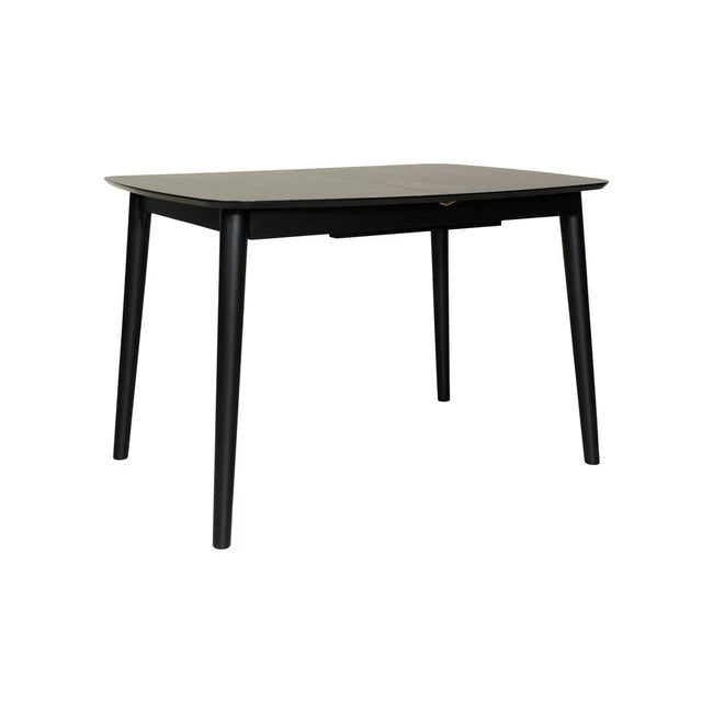 Sort Monty Spisebord med butterfly-uttrekk