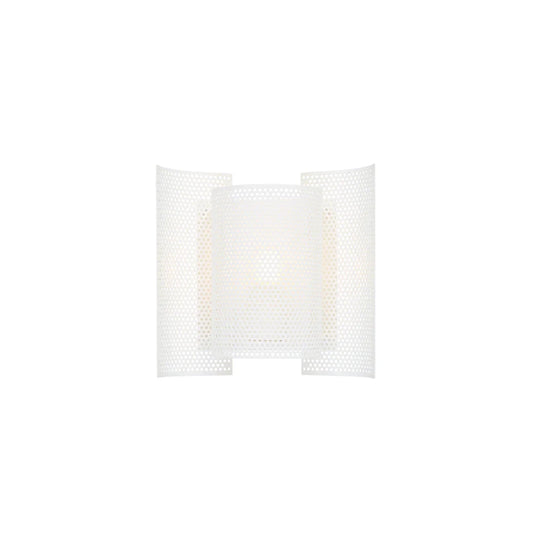 Butterfly vegglampe fra Northern, hvit perforert stål