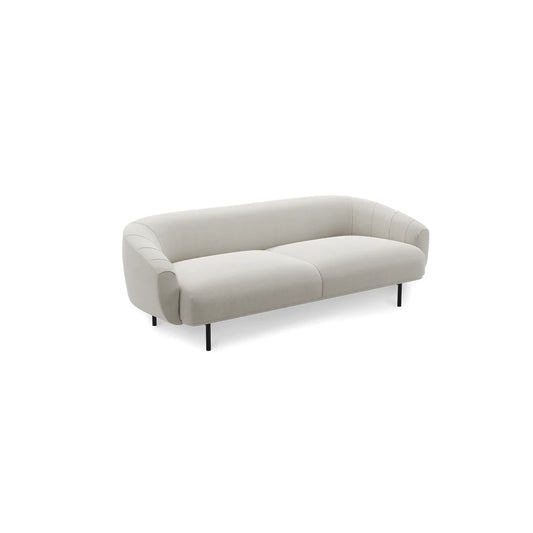 Plis 3-seter sofa, lys beige, design av Stine Aas