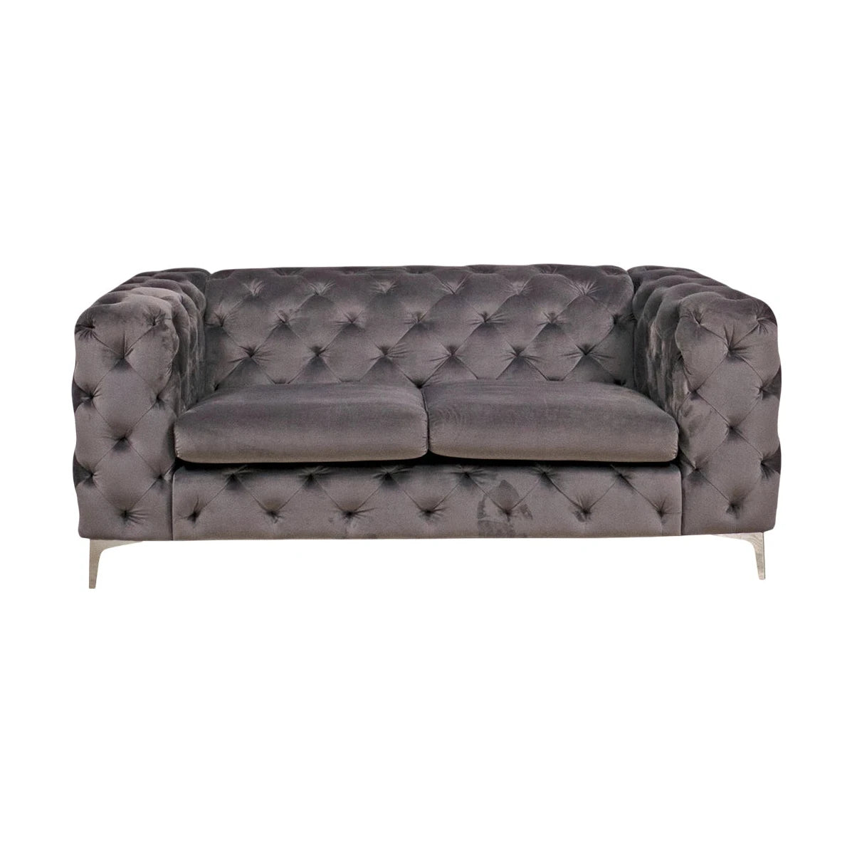 Bella 2-seter sofa fra A-Møbler, grå velour