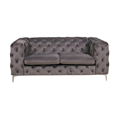 Bella 2-seter sofa fra A-Møbler, grå velour